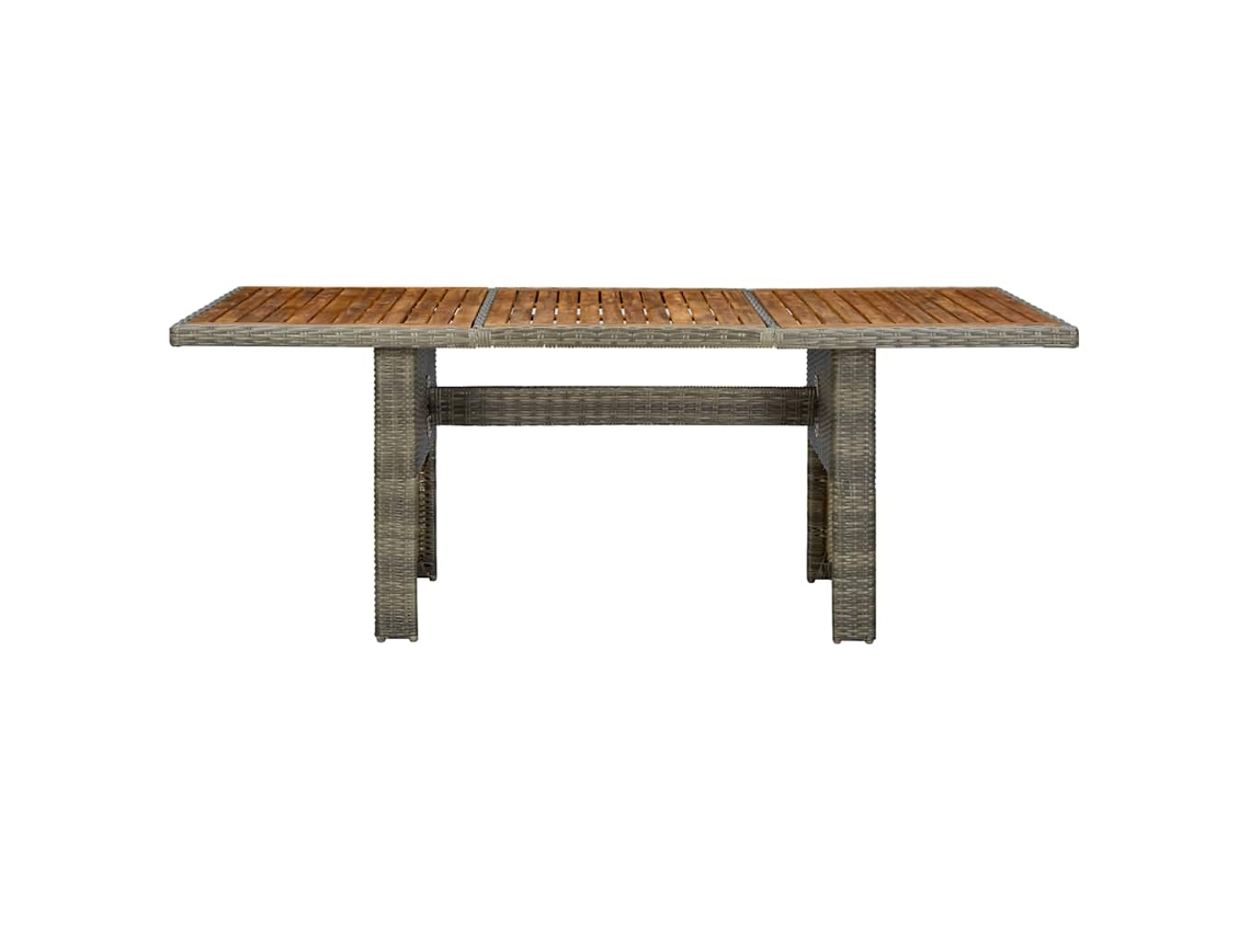 Maison Exclusive - Mesa De Jardim Vime Pe E Madeira Acácia Maciça Castanho