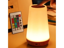 Luminária De Mesa Led Recarregável Usb Com 13 Cores Rgb,toque Tátil E Controle Remoto Para Quarto,sala E Acampamento Btforus