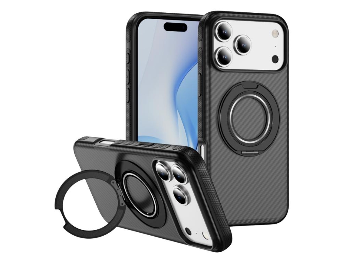Capa Para Iphone 17 Pro - Fibra De Carbono Com Magsafe Tipo C