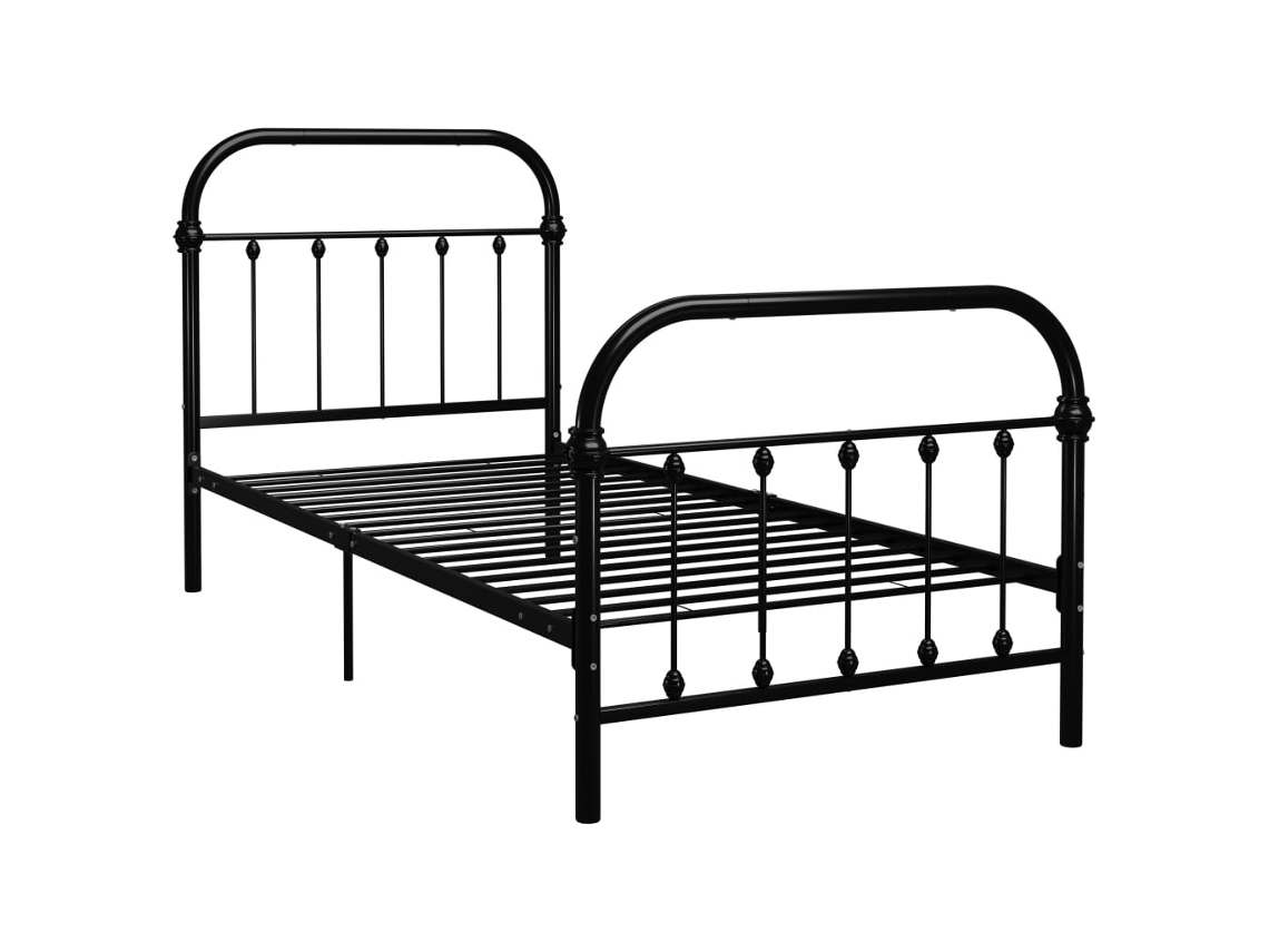 Estrutura de Cama 100x200 Cm Metal Preto MAISON EXCLUSIVE