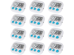 Timer Digital De Cozinha Com Alarme Alto, Display Lcd Grande E Funções Múltiplas - Max 99 Minutos