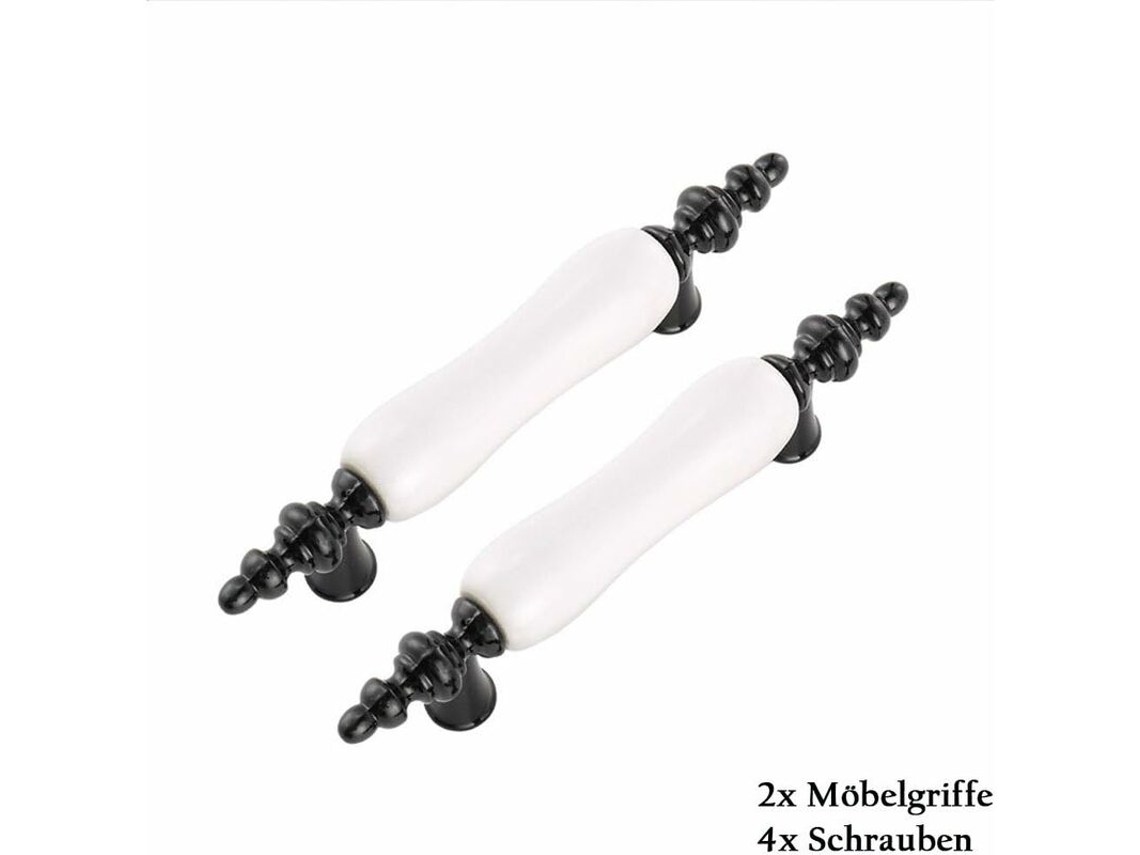 2 Puxadores autoadesivos para janelas e portas, branco BRILVIBERA