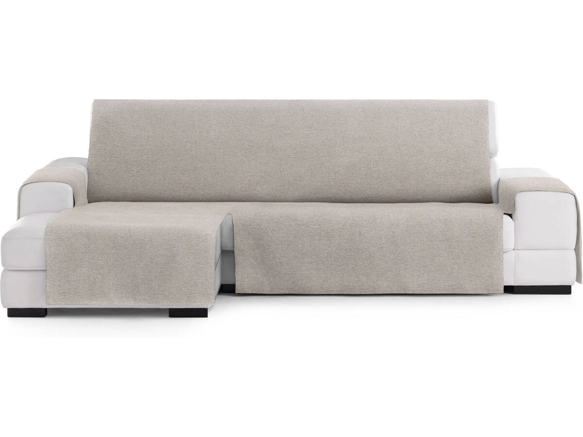 Capa de Chaise Longue Esquerda EYSA Extra Prática Premium Valeria Tecido Elástico (300 x 80 x 220 cm - Poliéster e Algodão - Lino)
