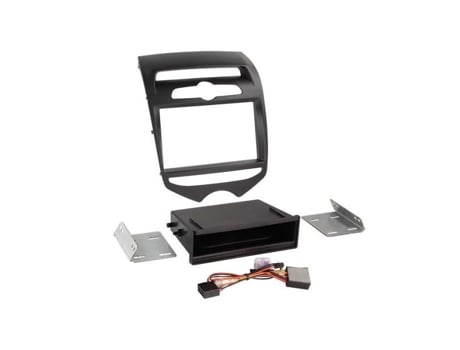 Adaptador Frontal Inbay 2-Din para Hyundai Ix20 Preto Fosco