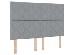 Cabeceira | Painel De Cama Cinzento-claro 160 Cm Tecido