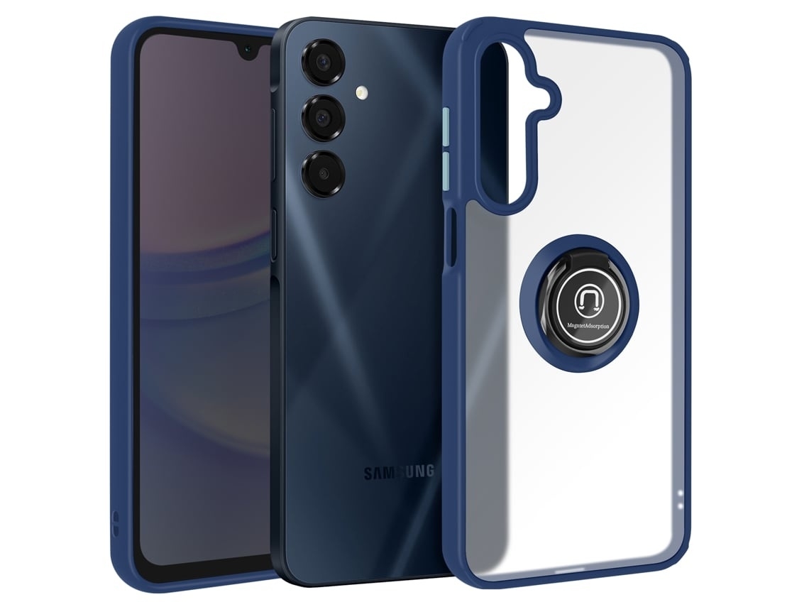Lurelia Capa Com Anel Para Samsung Galaxy A16 Acrílico Transparente