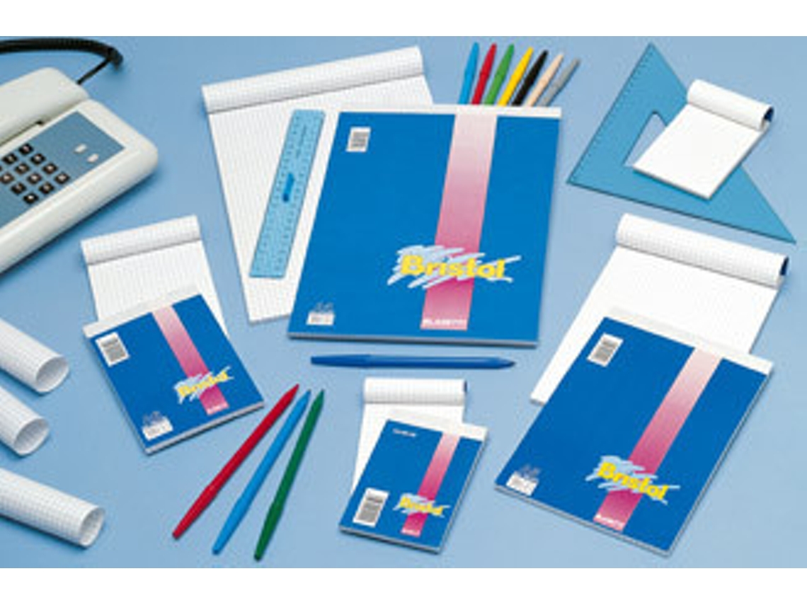 Caderno Bristol 21x29,7cm e Bloco Multicolor Blasetti