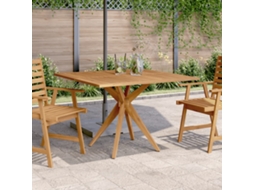 Mesa De Jardim Quadrada 110x110x75 Cm Madeira De Acácia Maciça