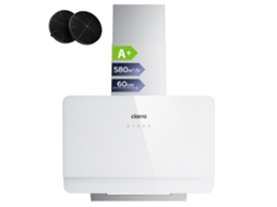 Exaustor De Parede Ciarra 60cm 560m³/h  Recirculação Com Filtros De Carvão (2 Peças) Sensortouch Inox Aws6765c Ciarra