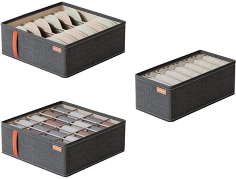 Organizador De Meias E Roupas Íntimas Com Divisórias, 6/7/20 Compartimentos, Caixa Organizadora Para Guarda Roupa, Calças Jeans E Outras Roupas. Qjh