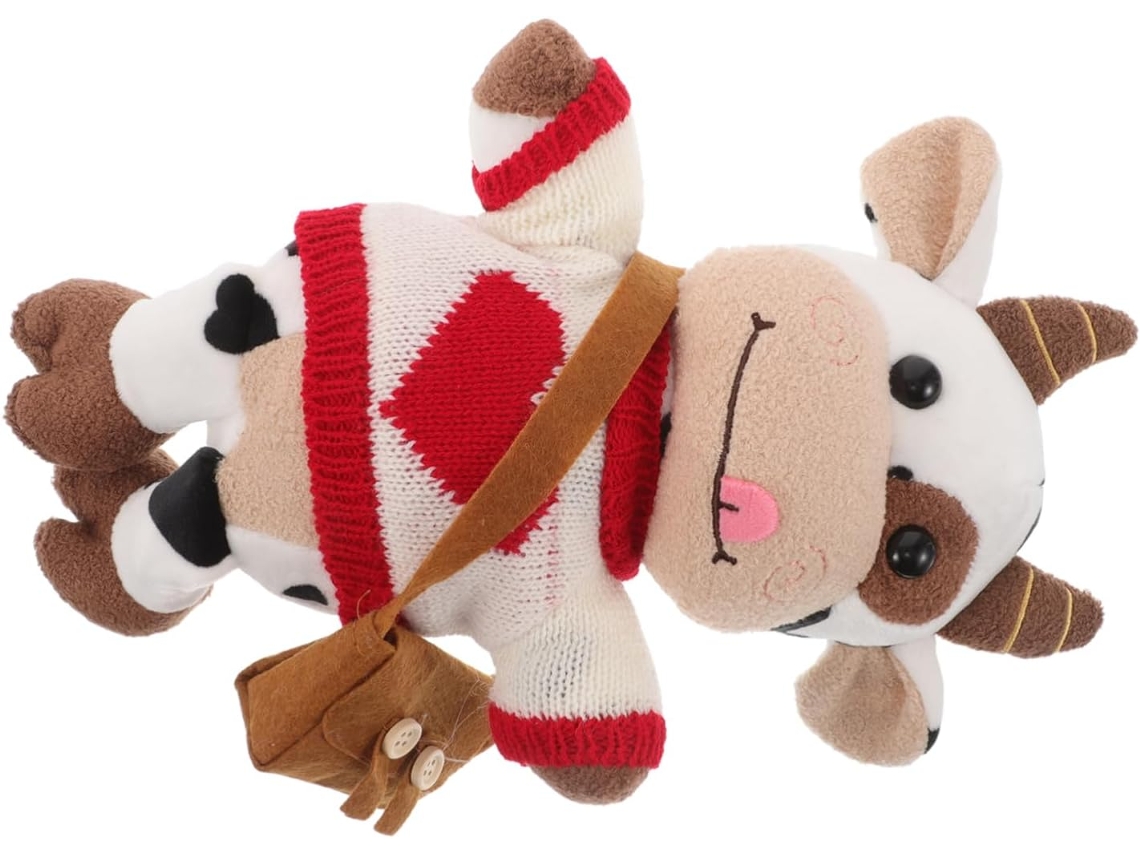 Vaquinha De Pelúcia, Adorável Brinquedo Pelúcia Para Decoração Carro