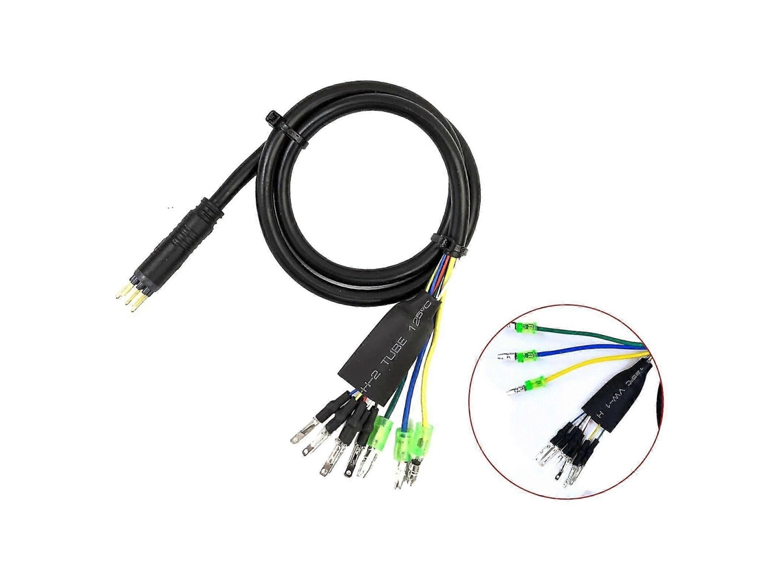 Cabo Extensor Para Motor De Bicicleta Elétrica Com Conector De 9 Pinos, À Prova Dágua, 60 Cm Aquaforge