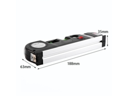 Nível Laser Multifuncional Laxiscreed Para Medição De Linhas Horizontais E Verticais Com Precisão