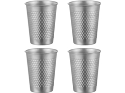 Conjunto De 4 Copos De Aço Inoxidável, Ideais Para Uso Doméstico E Atividades Ao Ar Livre, Copos Resistentes.