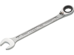 Chave combinada de catraca HAZET 606-27: perfil de tração hexagonal exterior duplo 27 mm
