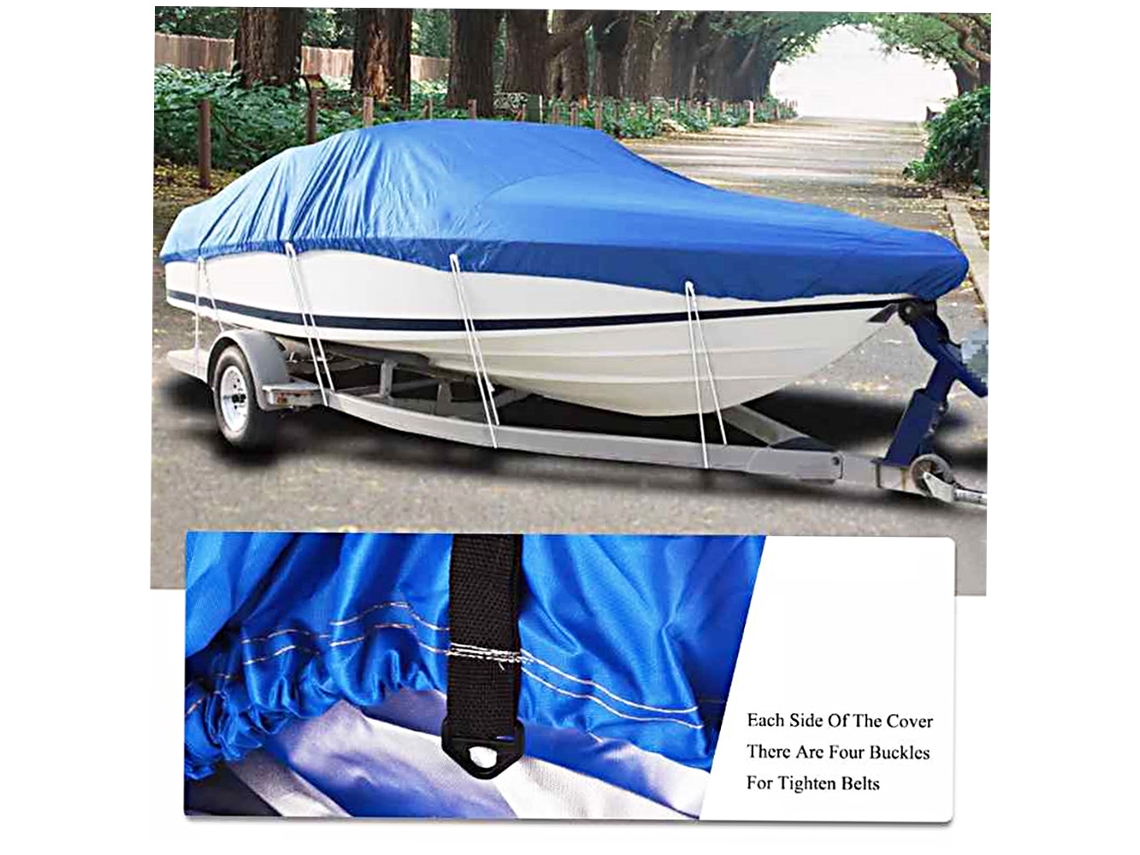 Waterproof Silver Reflective Cover For V-hull Tri-hull Fishing Boat