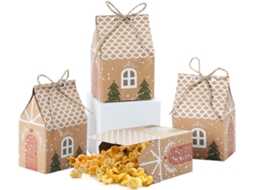 Caixa De Presente Para Casamento Com 50 Unidades, Caixa De Presente Para Festa De Natal, Caixa De Doces Para Casamento Aquaforge