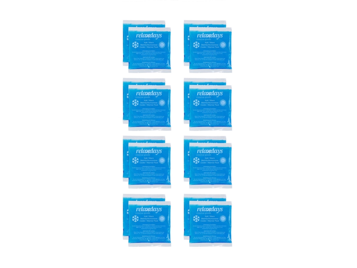 Conjunto De 16 Compressas De Gel Azuis