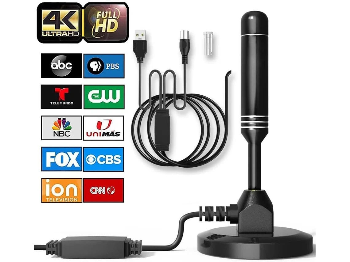 Antena De Tv Para Smart, Interna E Externa, 4k 1080p Hd, Antena Digital Para Canais Locais