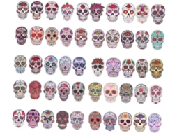 Pacote Com 150 Adesivos De Caveira Para Laptop, Malas E Outros Itens. Impermeáveis. Gokoco