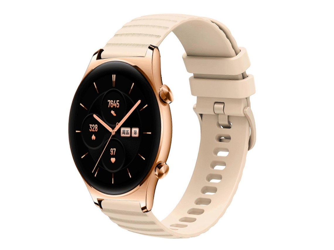 Pulseira De Silicone De Cor Sólida Com Padrão De Bolinhas Onduladas Para For Honor Watch Gs 3, 22 Mm