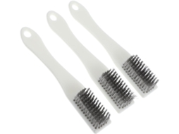 Escovas De Limpeza Fomiyes, Conjunto De 3 Peças, Escova De Aço Para Pequenos Objetos, Cerdas Finas De Aço Inoxidável