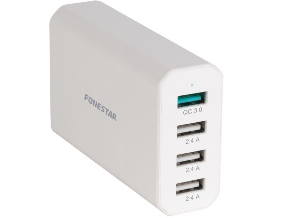 Carregador Pared Usbpower FONESTAR Ver descripción Branco