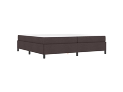 Conjunto 1 Cama Box Vidaxl Castanho Tecido (200 X 200 Cm)