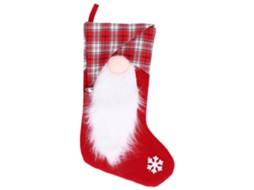 Meias de Natal para árvore, decoração ou presente (vermelho) LAXISCREED