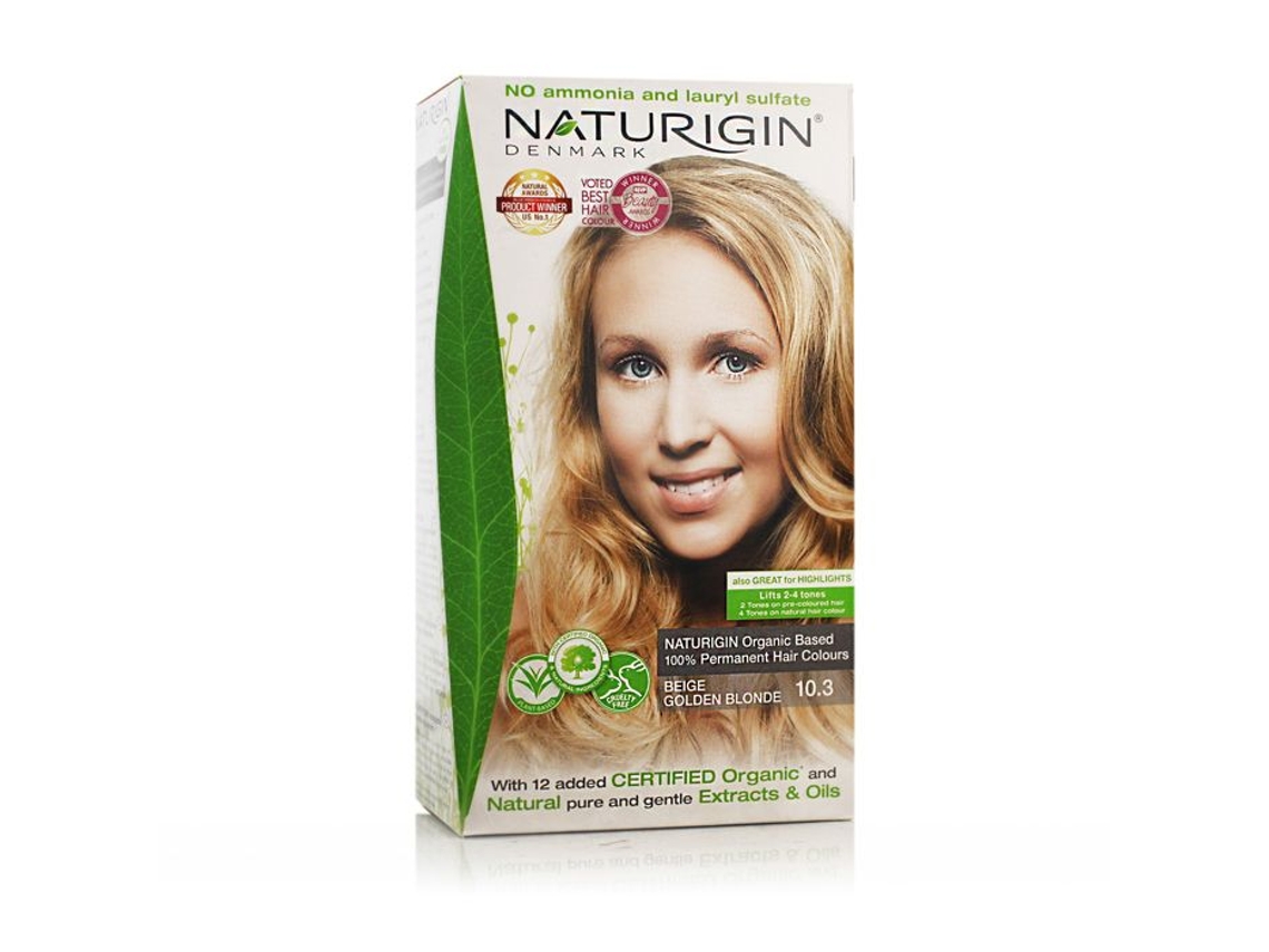 Cores De Cabelo Permanentes Naturigin 115 Ml (louro Beige Dourado 10.3)