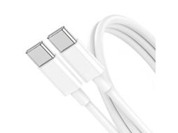 Cabo de carregamento GRAB N GO 3A e sincronização USB-C para USB-C 60W 1m Branco