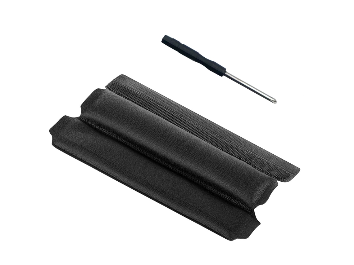 Almofada Zruxe Para Bose Qc35/qc25 Headband Espuma Preta (pele Ecológica, Substituição Fácil)