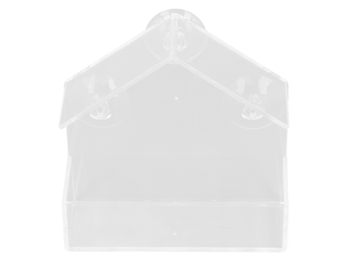 Comedouro de Janela em Acrílico Prático e Simples para Pássaros de Estimação LAXISCREED