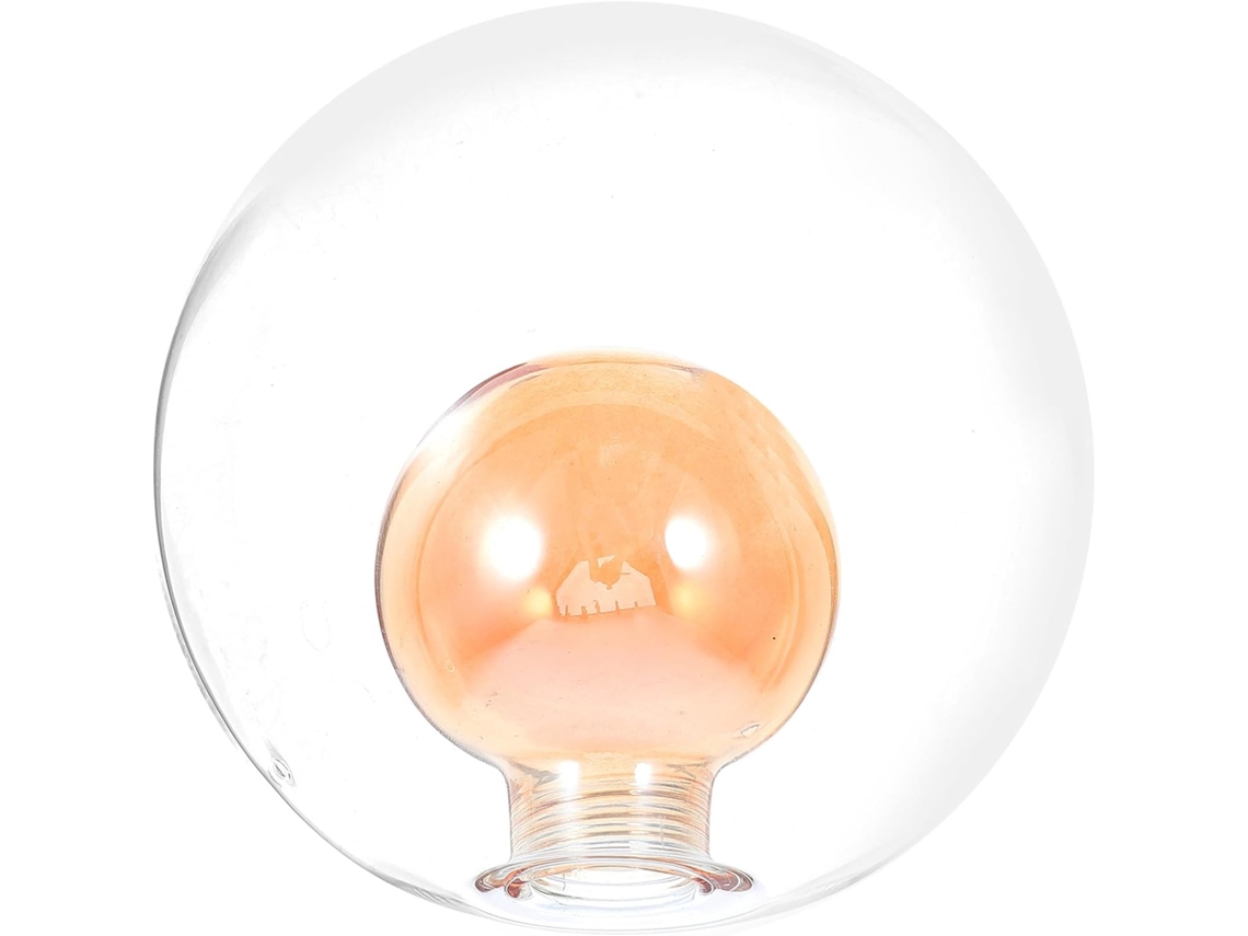 Vidro Esférico Transparente De 12 Cm De Diâmetro Para Substituição Em Luminária De Mesa G9.