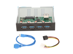 Hub Usb 3.1 Com Painel Frontal, 4 Portas, 10 Gbps, Estação De Acoplamento Para Escritório Brilvibera