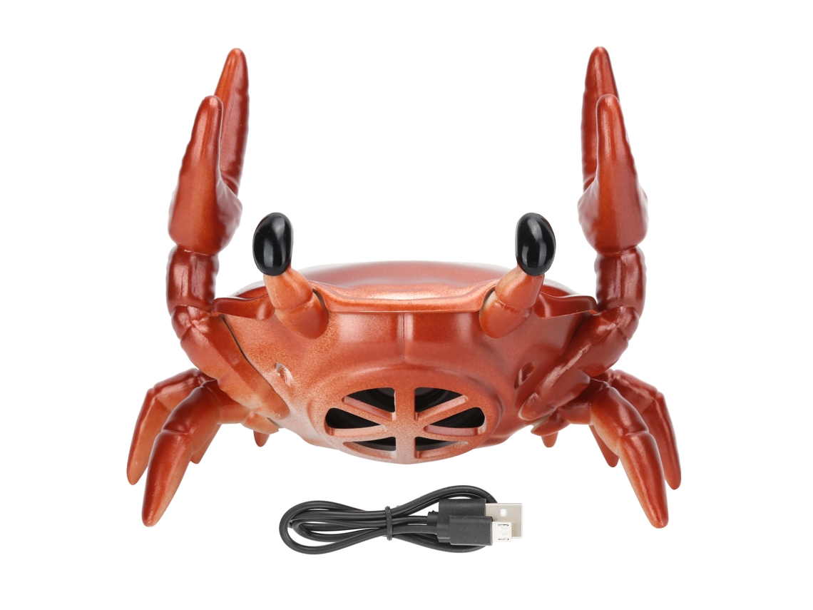 Aetheria suporte de Telefone 2 em 1 com Alto falante Bluetooth Caranguejo Forma 360 Graus Som Envolvente Vermelho