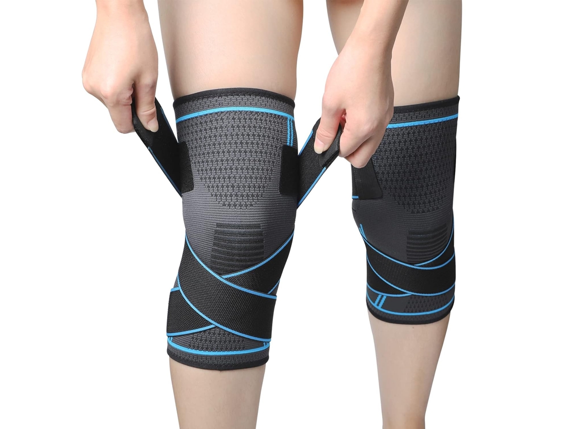 Joelheiras, Joelheiras Elásticas Ajustáveis, Compressa Esportiva Aquaforge