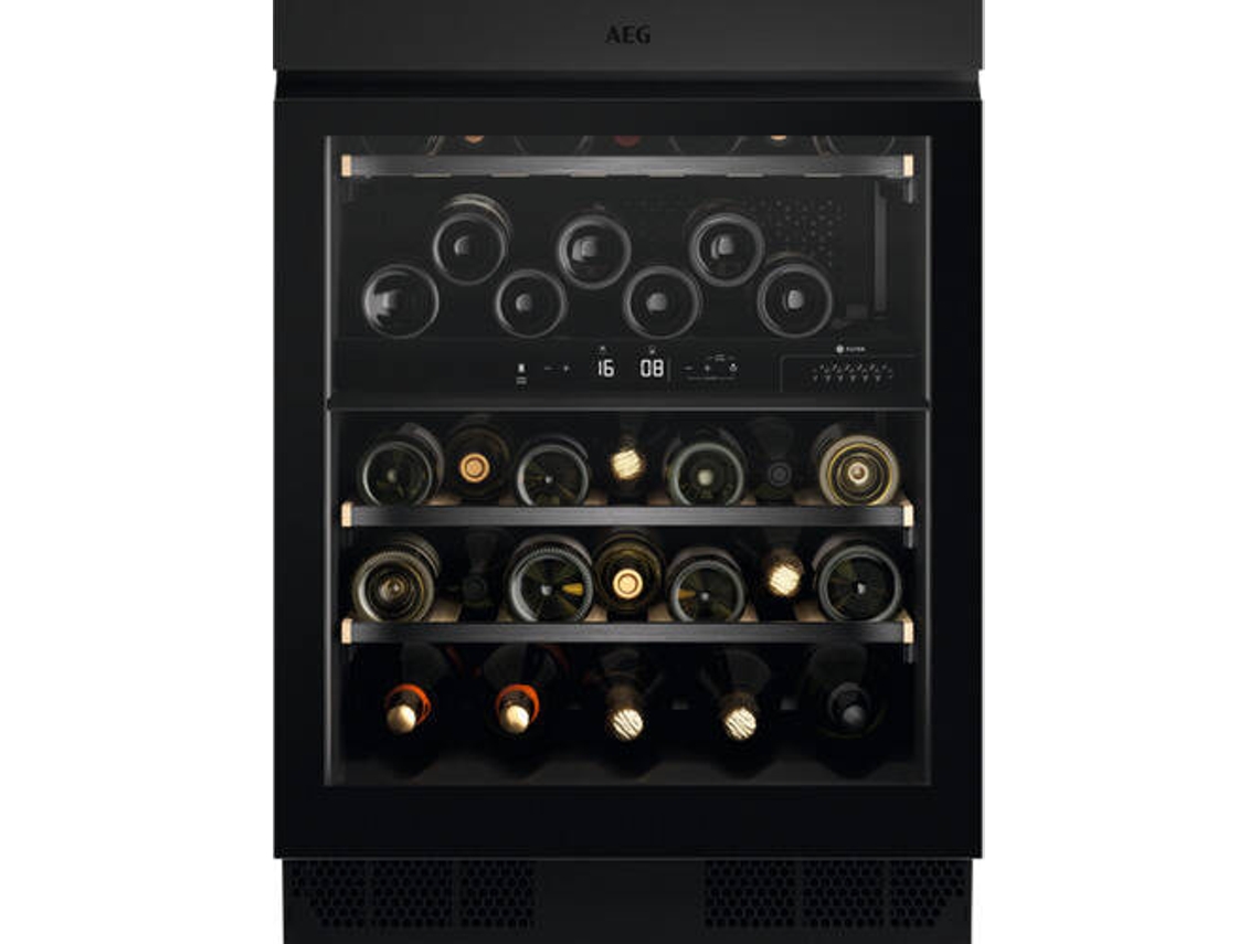 Cave de Vinho Encastre AEG AWUD040B8B SERIE 8000 Envelhecimento (40 garrafas - Preto)