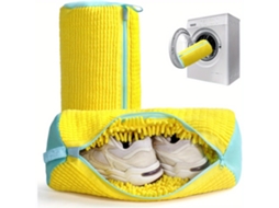 Saco Resistente para Máquina de Lavar, Ideal para Todos os Tipos de Calçados, Possui Zíper e Interior Macio Protetor BRILVIBERA