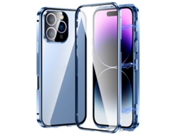 Capa De Vidro Temperado Hd Para Iphone 16 Pro - Fecho Magnético Duplo