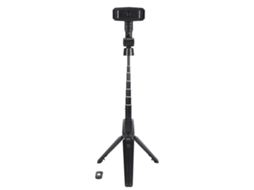 Bastão de selfie extensível de 41,7 polegadas com tripé para celular, ideal para transmissões ao vivo e gravações de vídeo. Compatível com celulares e câmeras. LAXISCREED