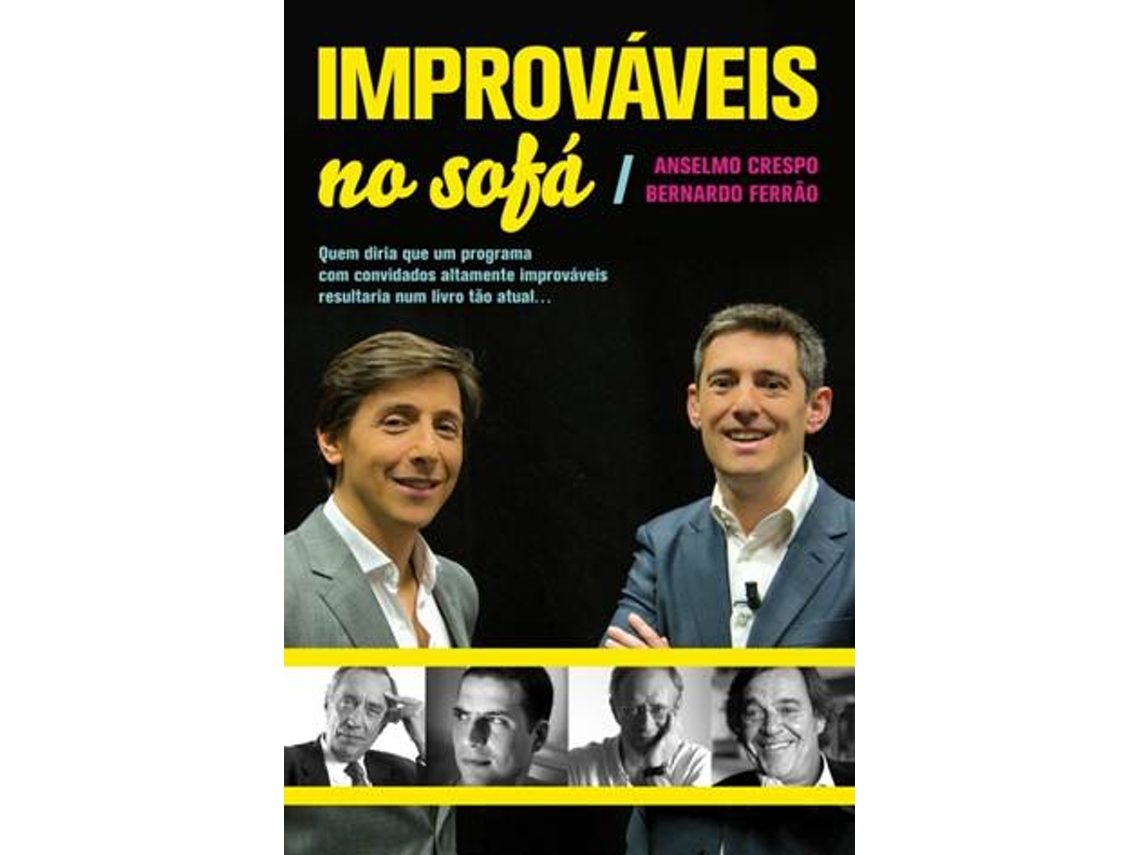 Livro Improváveis no Sofá de Anselmo Crespo e Bernardo Ferrão (Português)