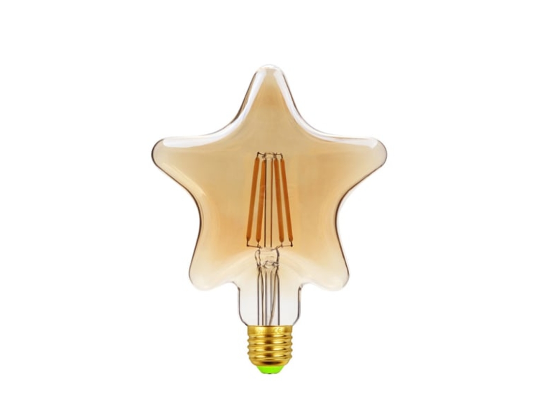 Fontes De Luz Led Vintage Em Formato De Estrela Fonte De Luz Led E27 220v 4w Brilvibera