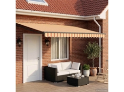 Vidaxl Toldo Retrátil Elétrico Multicolor 4 × 3 M