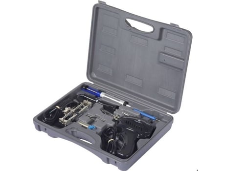 Conjunto de solda Toolcraft SK 3000 588527 (pistola de solda de 100 W, ferro de solda de 30 W, ferramenta de terceira mão, bomba de dessoldagem)