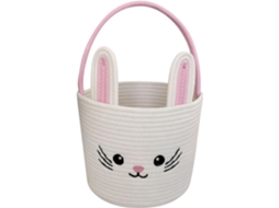 Cesta De Algodão Com Mola, Alças Práticas E Adoráveis Animais, Ideal Para Doces.