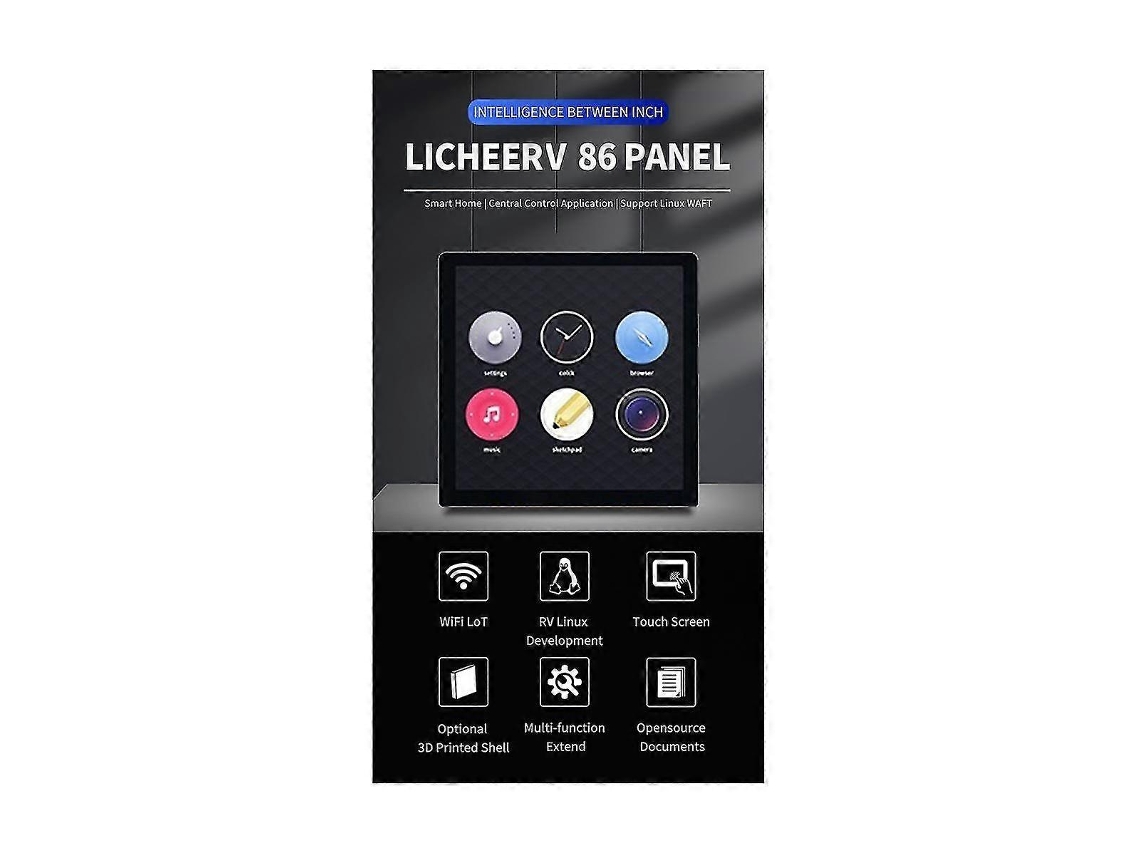 Para Lichee Rv 86 Panel Control, Placa De Desenvolvimento D1 Com 512 Mb De Ram, Linux E Tela Sensível Ao Toque De 4 Polegadas. Brilvibera