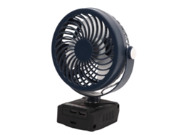 Laxiscreed Ventilador De Secretária Sem Fios 5 Polegadas, Recarregável Com 2 Portas Usb