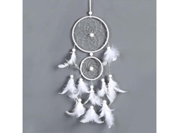 Aredor De Sonhos Com Penas Em Branco Dg. Acessório Decorativo Para Quarto