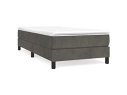 Box Spring Bed Frame, Box Spring Bed Frames Vidaxl Cinzeto Veludo (100 X 200 Cm)